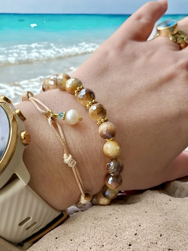 Bransoletka z kamieni słonecznych Zachwyt