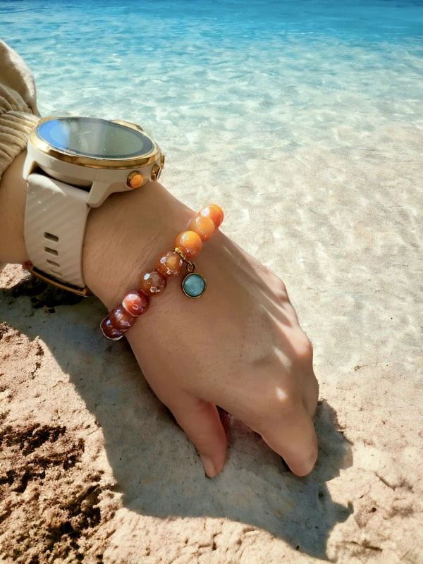 Bransoletka z agatów Lato