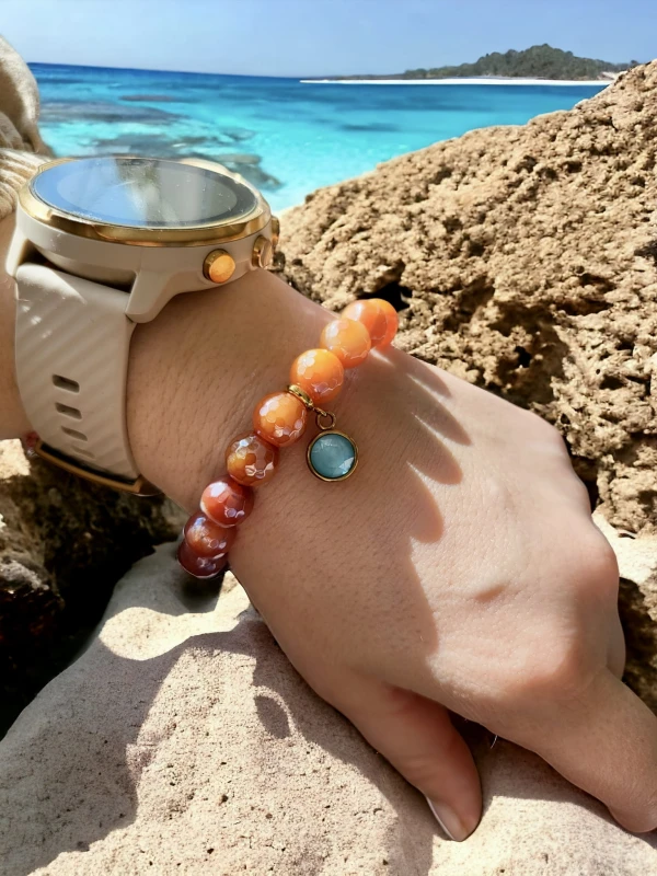 Bransoletka z agatów Lato