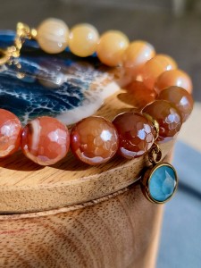 Bransoletka z agatów Lato