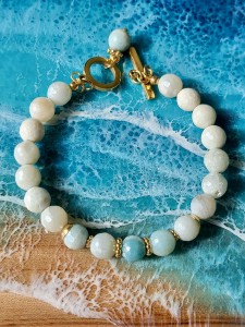 Bransoletka z kamieni słonecznych Zachwyt Błękit