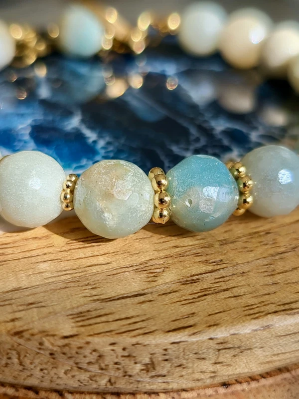 Bransoletka z kamieni słonecznych Zachwyt Błękit