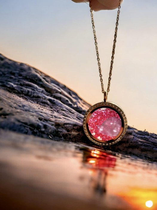 Medalion morski różowe złoto N8