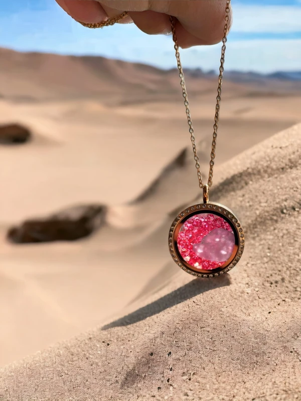 Medalion morski różowe złoto N8