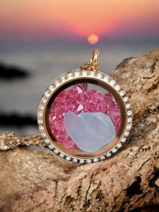 Medalion morski różowe złoto N8