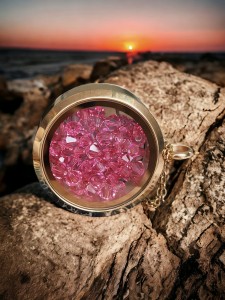 Medalion morski różowe złoto N8