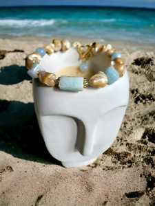 Bransoletka z kamieni Lazur