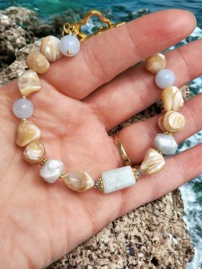 Bransoletka z kamieni Lazur