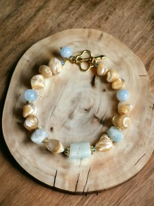 Bransoletka z kamieni Lazur