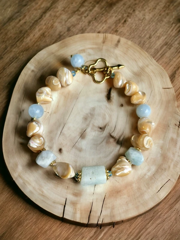 Bransoletka z kamieni Lazur