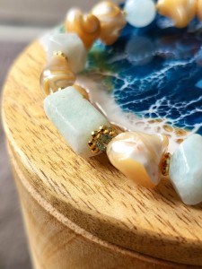 Bransoletka z kamieni Lazur