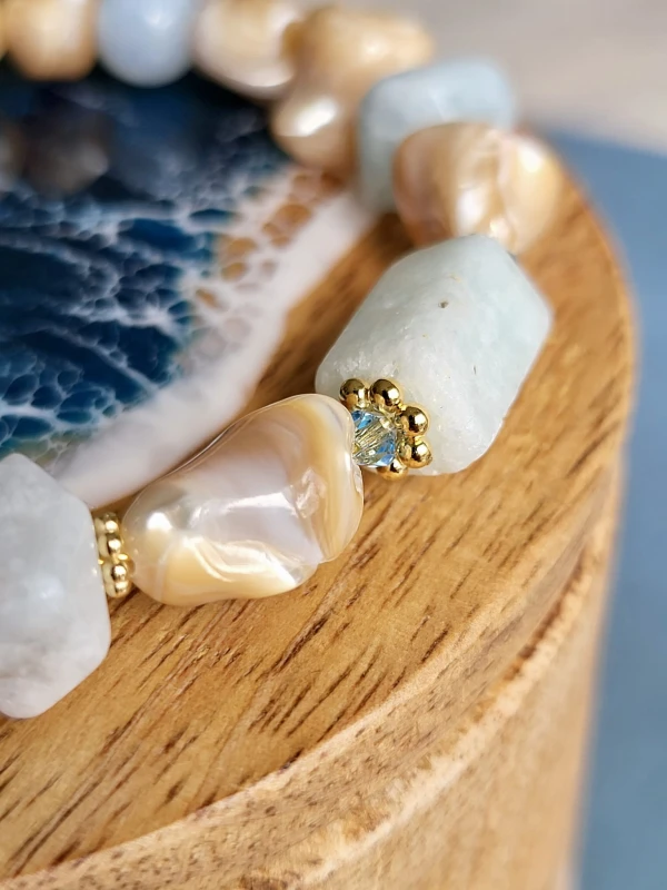 Bransoletka z kamieni Lazur