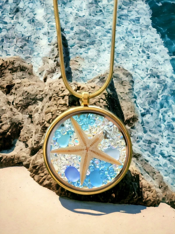 Duży medalion Rozgwiazda złoty Edycja Limitowana