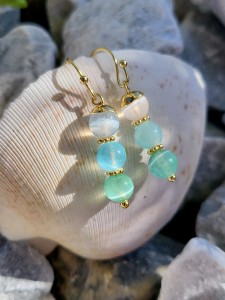 Kolczyki z kamieni Landrynki