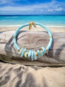 Bransoletka z larimarem Karaiby