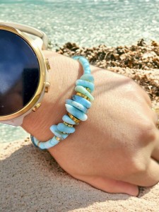 Bransoletka z larimarem Karaiby