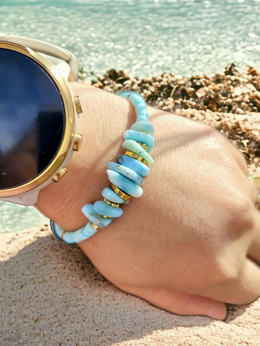 Bransoletka z larimarem Karaiby