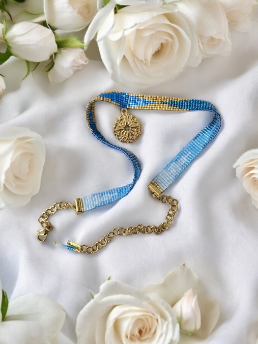 Choker tkany Greckie Wyspy