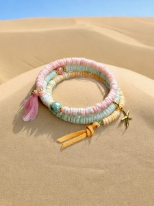 Bransoletka trzyrzędowa Lato