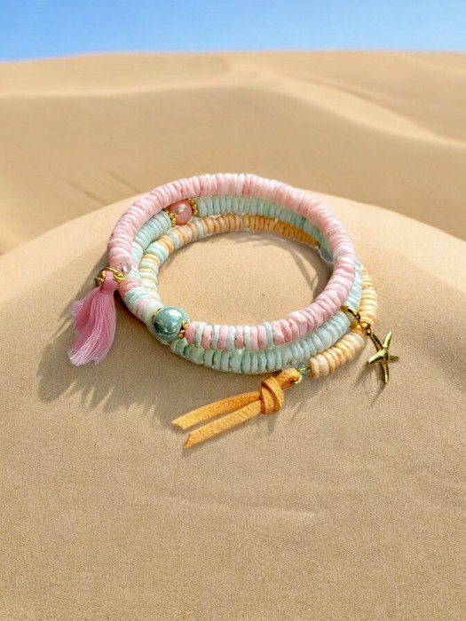 Bransoletka trzyrzędowa Lato