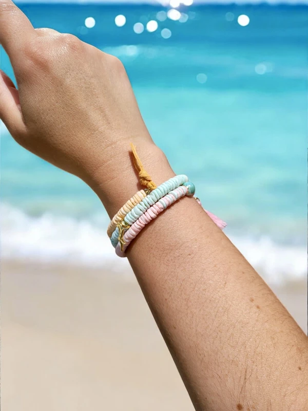 Bransoletka trzyrzędowa Lato