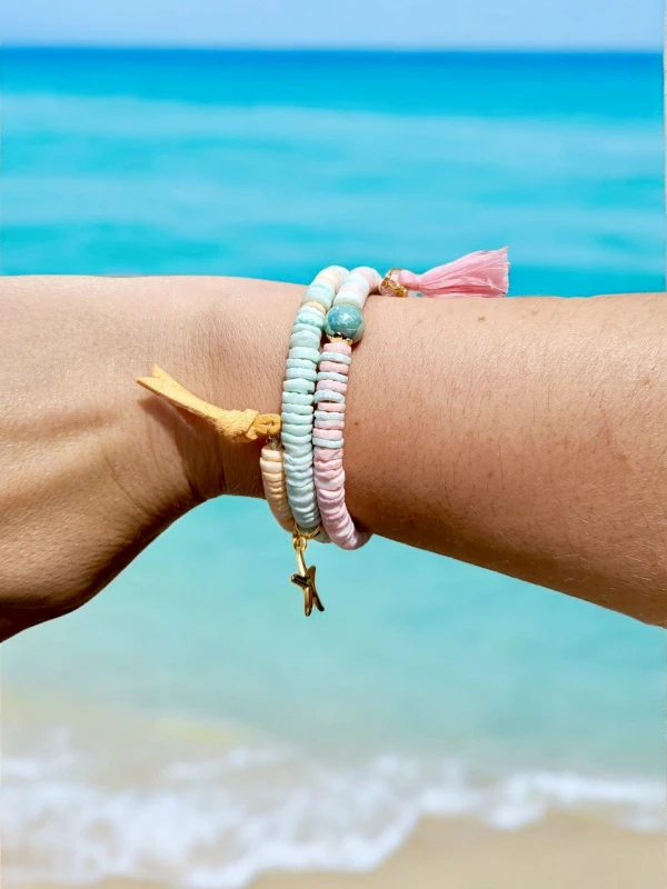 Bransoletka trzyrzędowa Lato