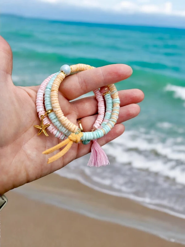 Bransoletka trzyrzędowa Lato