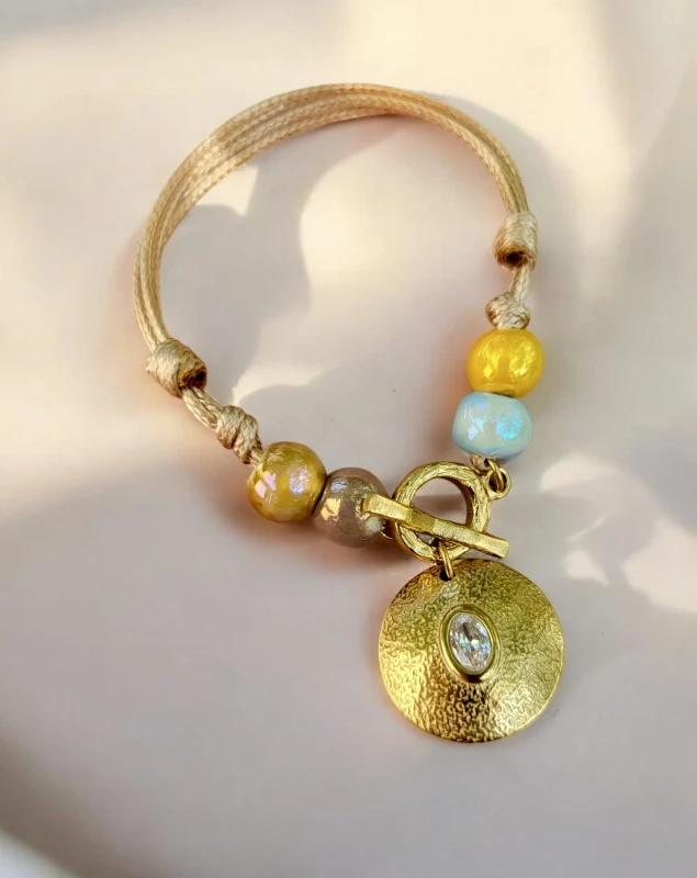 Bransoletka sznurkowa z zawieszką Dusza