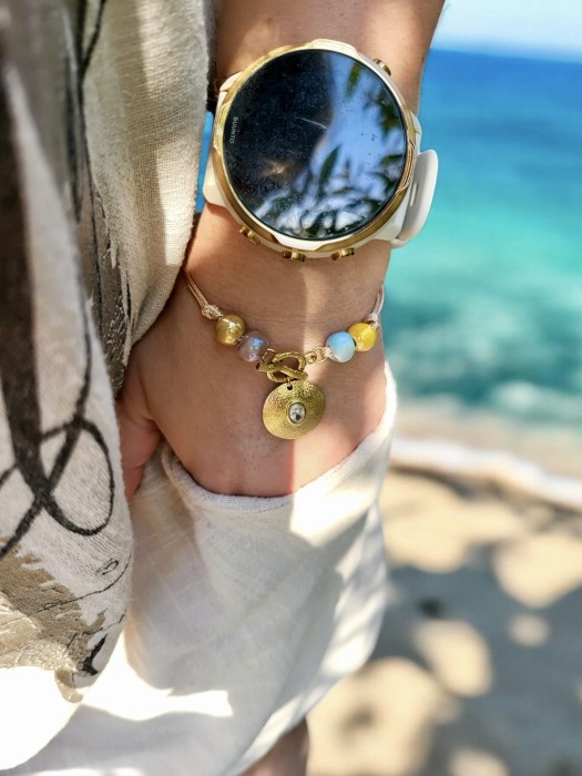 Bransoletka sznurkowa z zawieszką Dusza