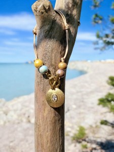 Bransoletka sznurkowa z zawieszką Dusza