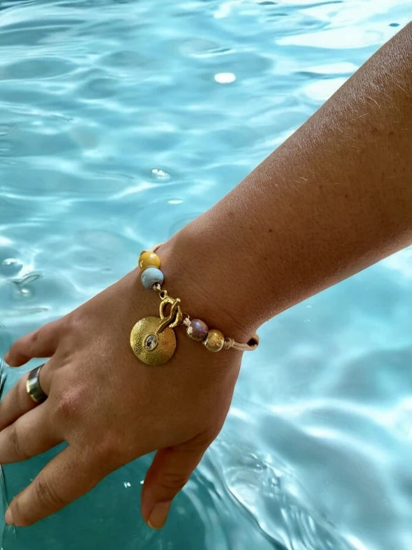 Bransoletka sznurkowa z zawieszką Dusza