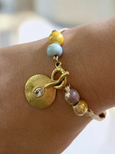 Bransoletka sznurkowa z zawieszką Dusza