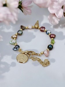 Bransoletka z Masą Perłową „Zorza”