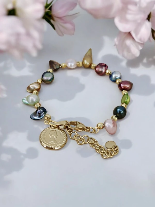 Bransoletka z Masą Perłową „Zorza”