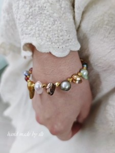 Bransoletka z Masą Perłową „Zorza”