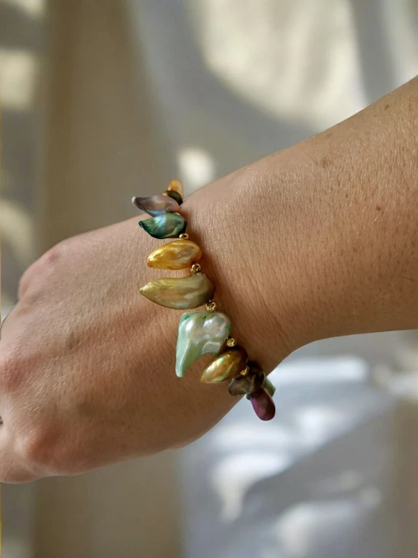 Bransoletka z Masą Perłową „Zorza”