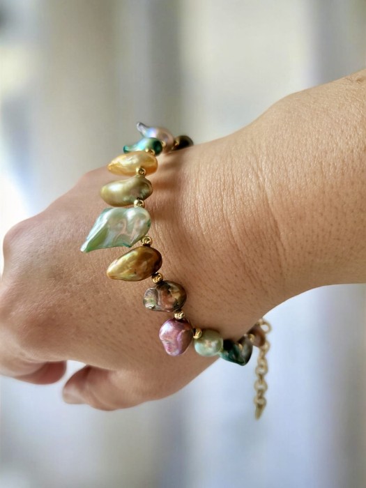 Bransoletka z Masą Perłową „Zorza”