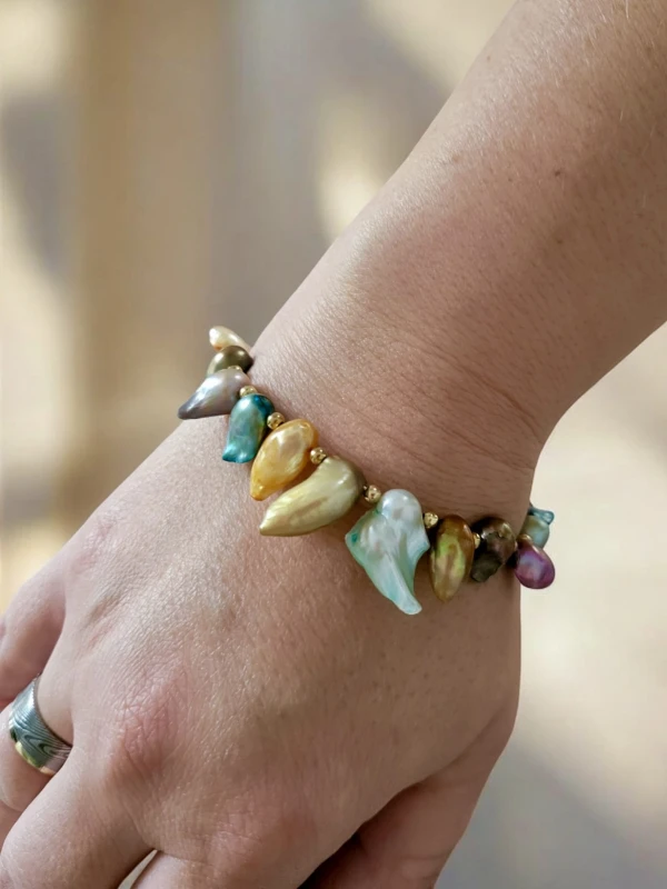 Bransoletka z Masą Perłową „Zorza”