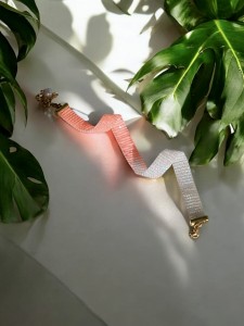 Bransoletka tkana z naturalną perłą – Flaming