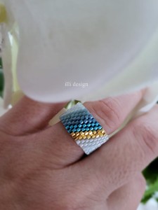 Pierścionek tkany Harmonia