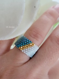 Pierścionek tkany Harmonia