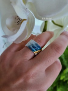 Pierścionek tkany Harmonia