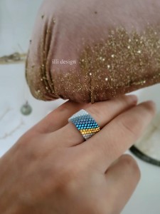 Pierścionek tkany Harmonia