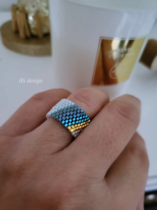 Pierścionek tkany Harmonia